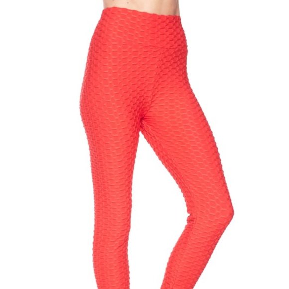XJBOOST Pants & Jumpsuits New Red Brazilian Butt Lift Scrunch
